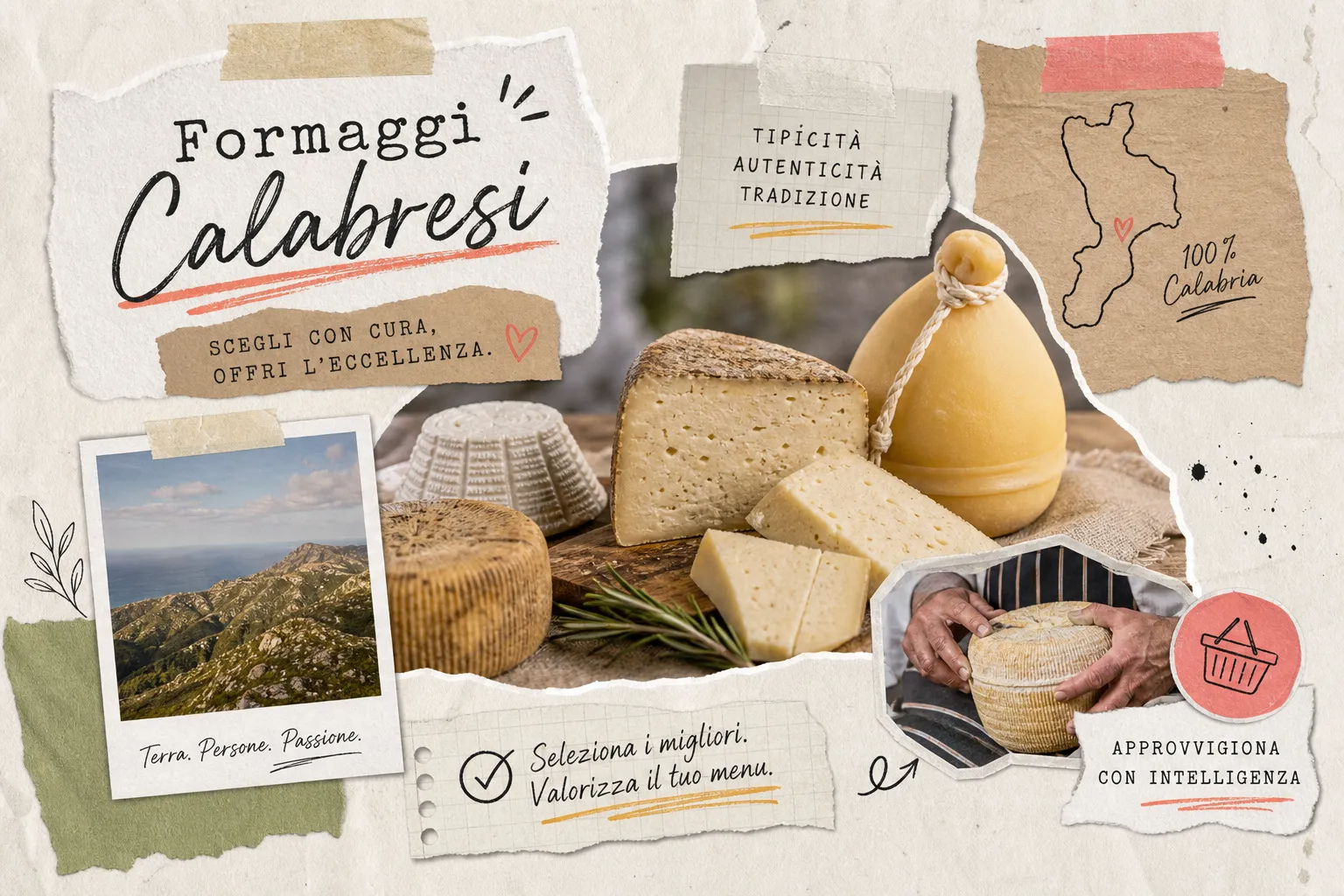Al momento stai visualizzando Come scegliere e approvvigionare formaggi tipici calabresi per la tua gastronomia o ristorante